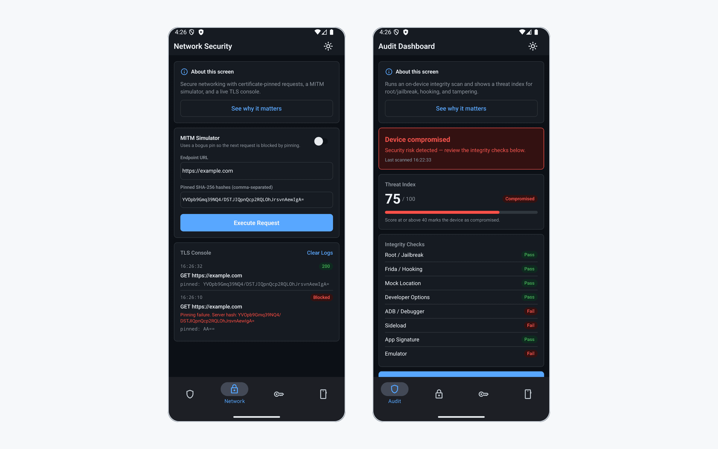 Screenshot of SecuredRN